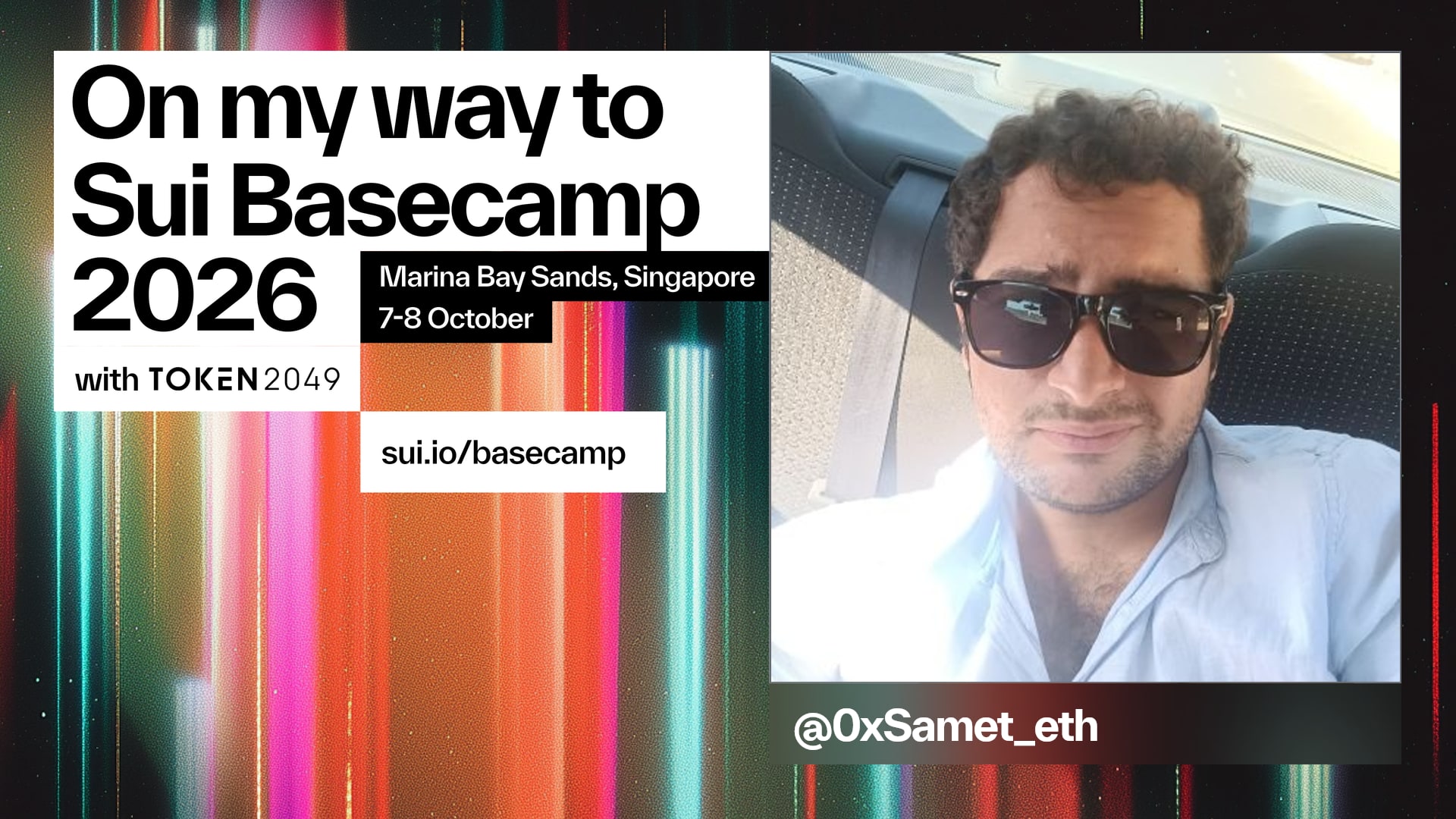 @0xSamet_eth is on their way to Sui Basecamp 2026
